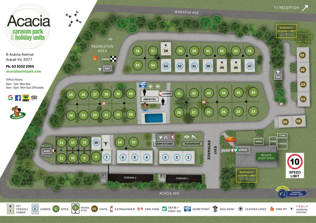 Acacia Caravan Park & Holiday Units Ararat Εξωτερικό φωτογραφία